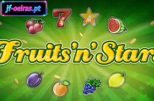 S&iacute;mbolos e jogabilidade do slot Fruits and Stars (Playson)