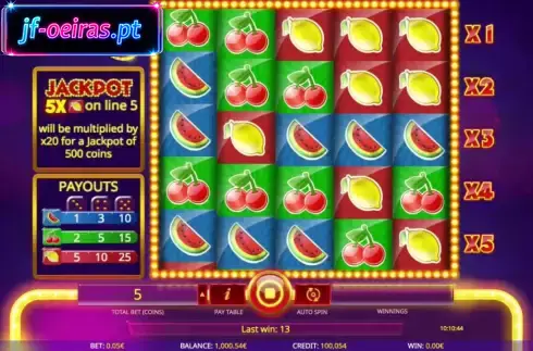 Tema de m&aacute;quina de frutas slot Lucky3