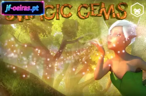 Visuais do slot Magic Gems (Leander Games) Tema de caça-níqueis Magic Gems