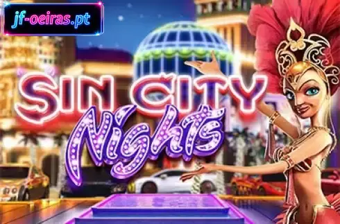 Sin City Nights spēļu automāta neona simboli