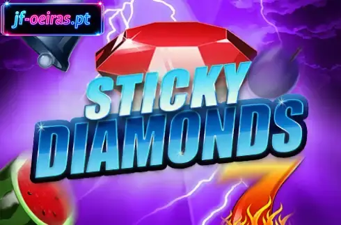 Visuais do jogo de ca&ccedil;a-n&iacute;queis Sticky Diamonds