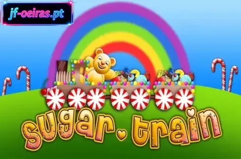 Sugar Train slot game interface showing candy symbols
