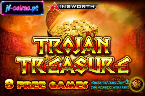 Tema e s&iacute;mbolos do slot Trojan Treasure